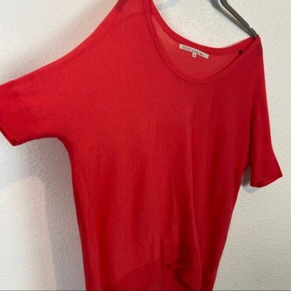 Rachel Rachel Roy Women's Coral Wool Short Sleeve Oversize Slouchy Sweater SZ S - Picture 3 of 12